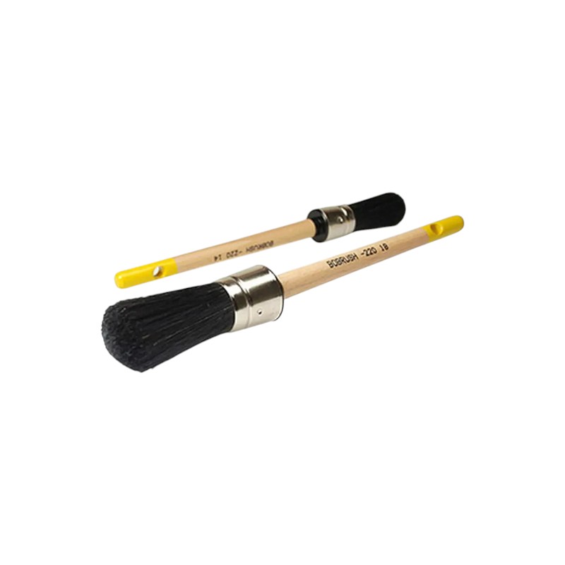 Pinceau rond en bois soies noire n°12 - Eco